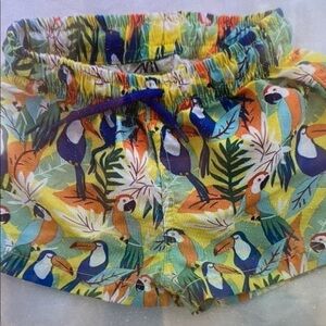 Tropical Toucan Kids Swim Trunks